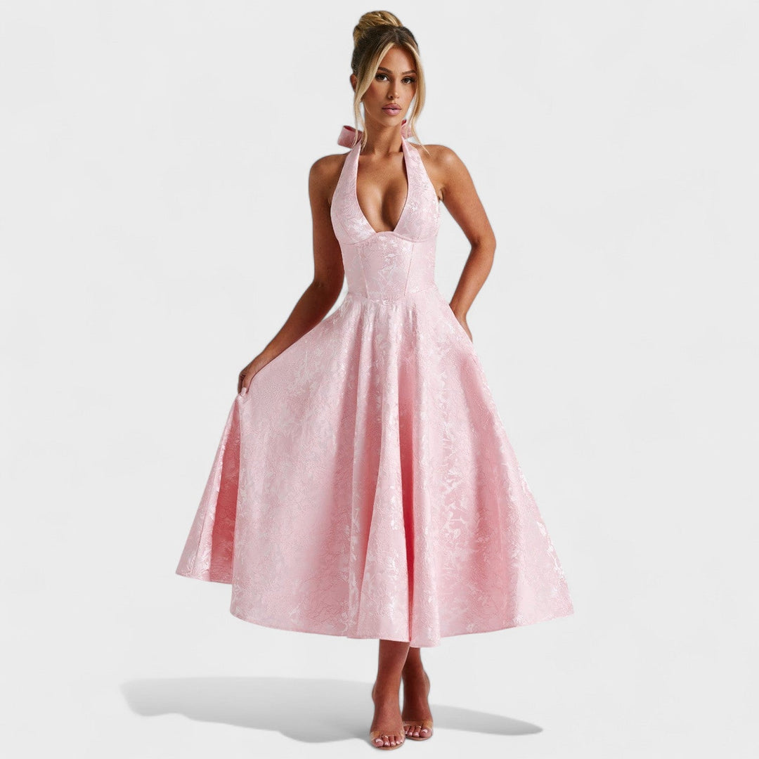 Efi - Textured midi-jurk