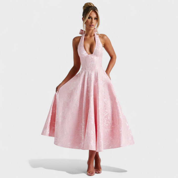 Efi - Textured midi-jurk