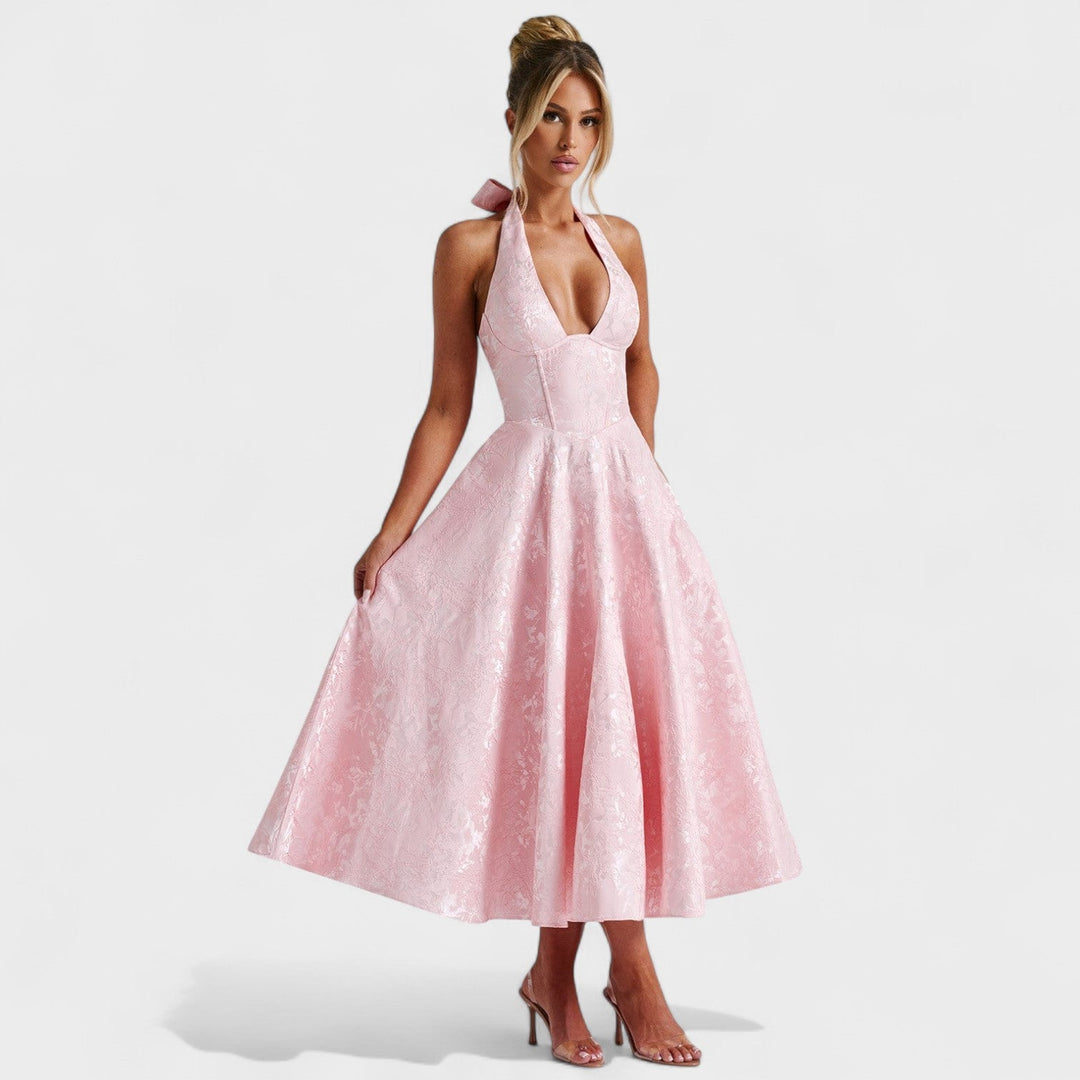 Efi - Textured midi-jurk
