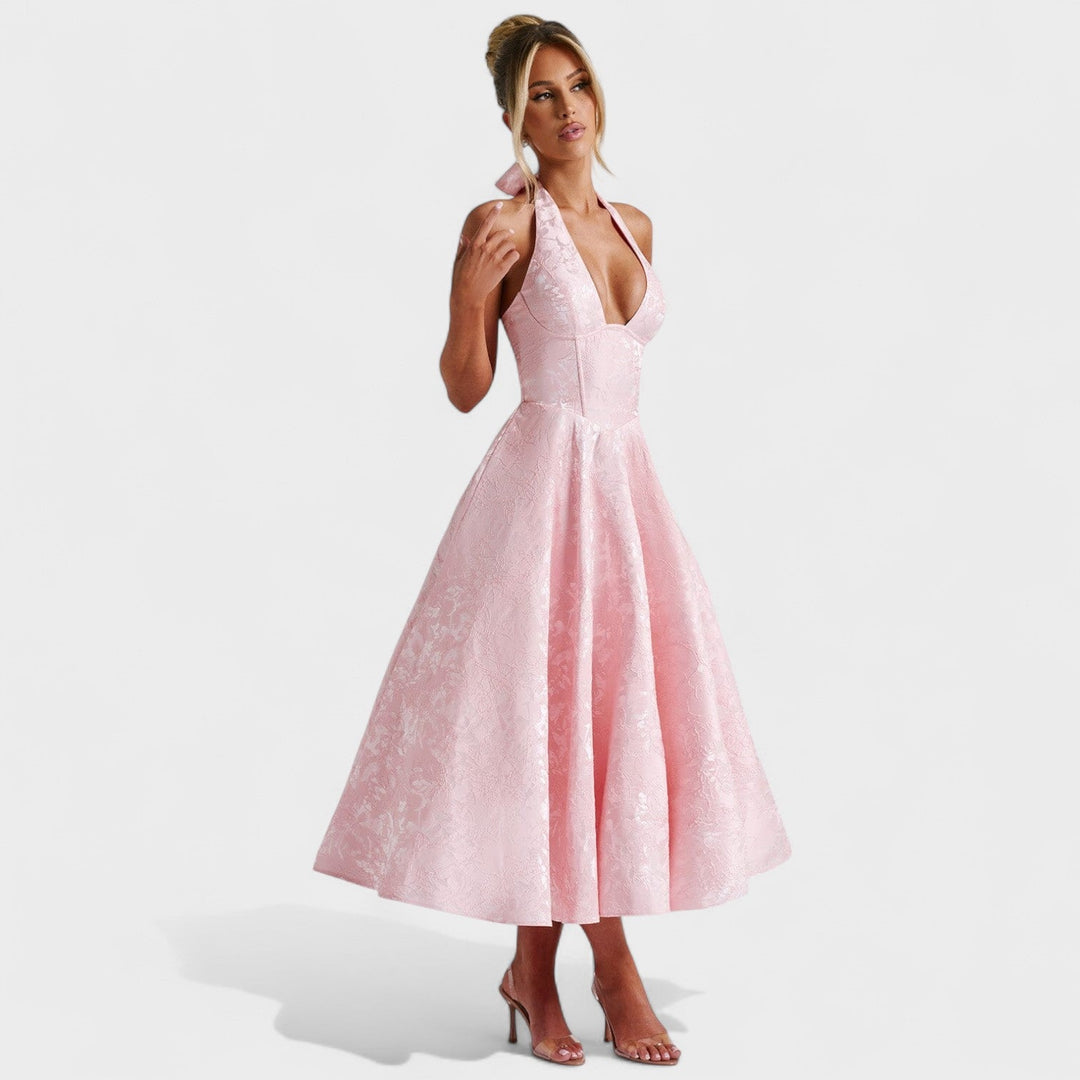 Efi - Textured midi-jurk