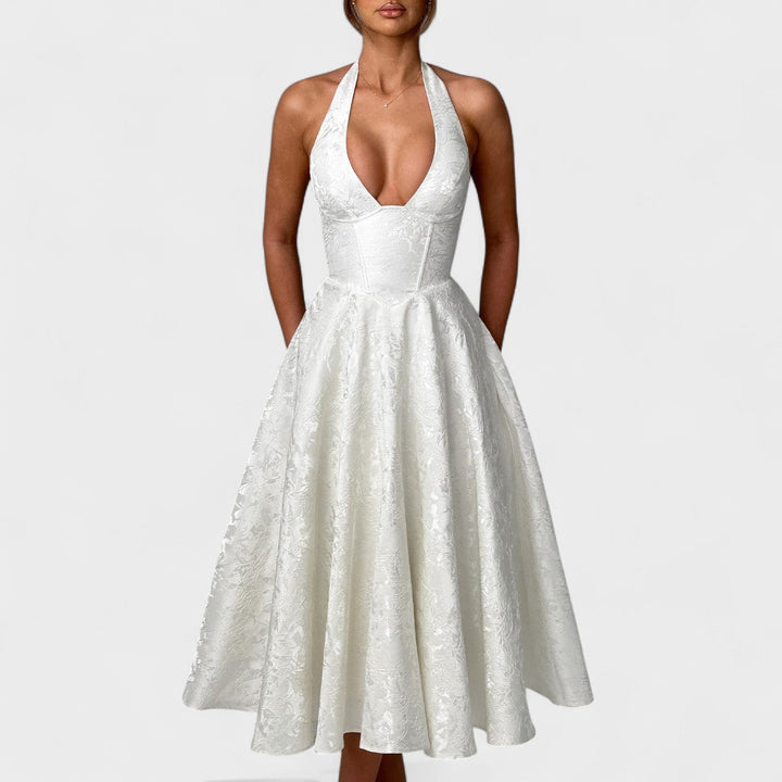 Efi - Textured midi-jurk