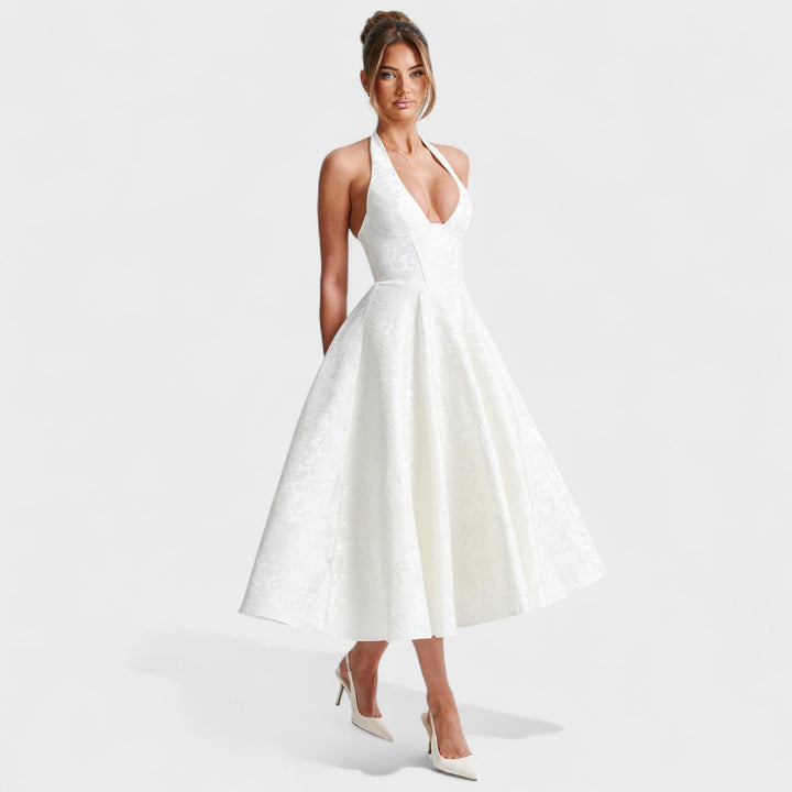 Efi - Textured midi-jurk