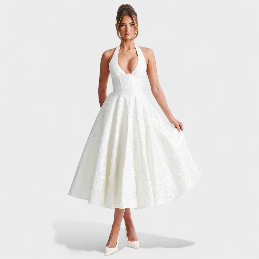 Efi - Textured midi-jurk