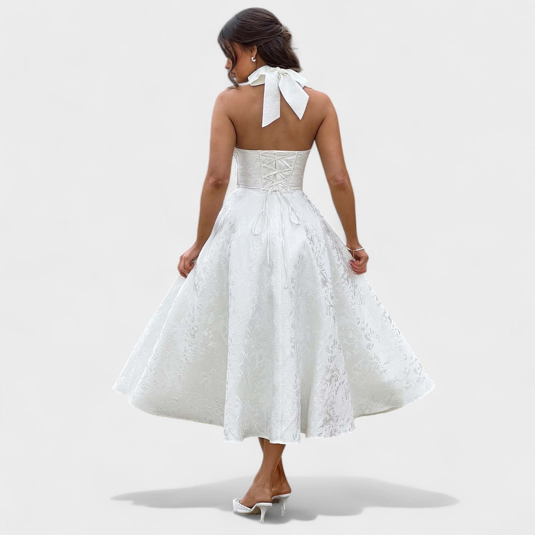 Efi - Textured midi-jurk