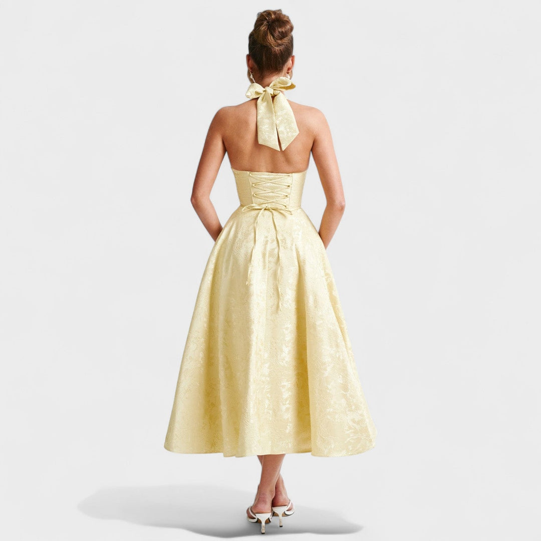 Efi - Textured midi-jurk