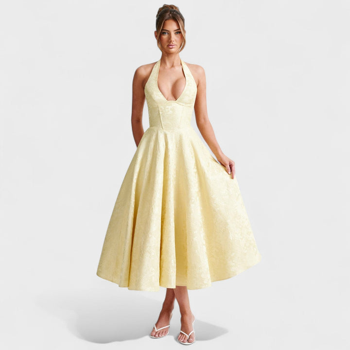 Efi - Textured midi-jurk