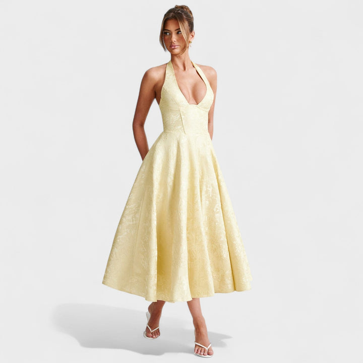 Efi - Textured midi-jurk