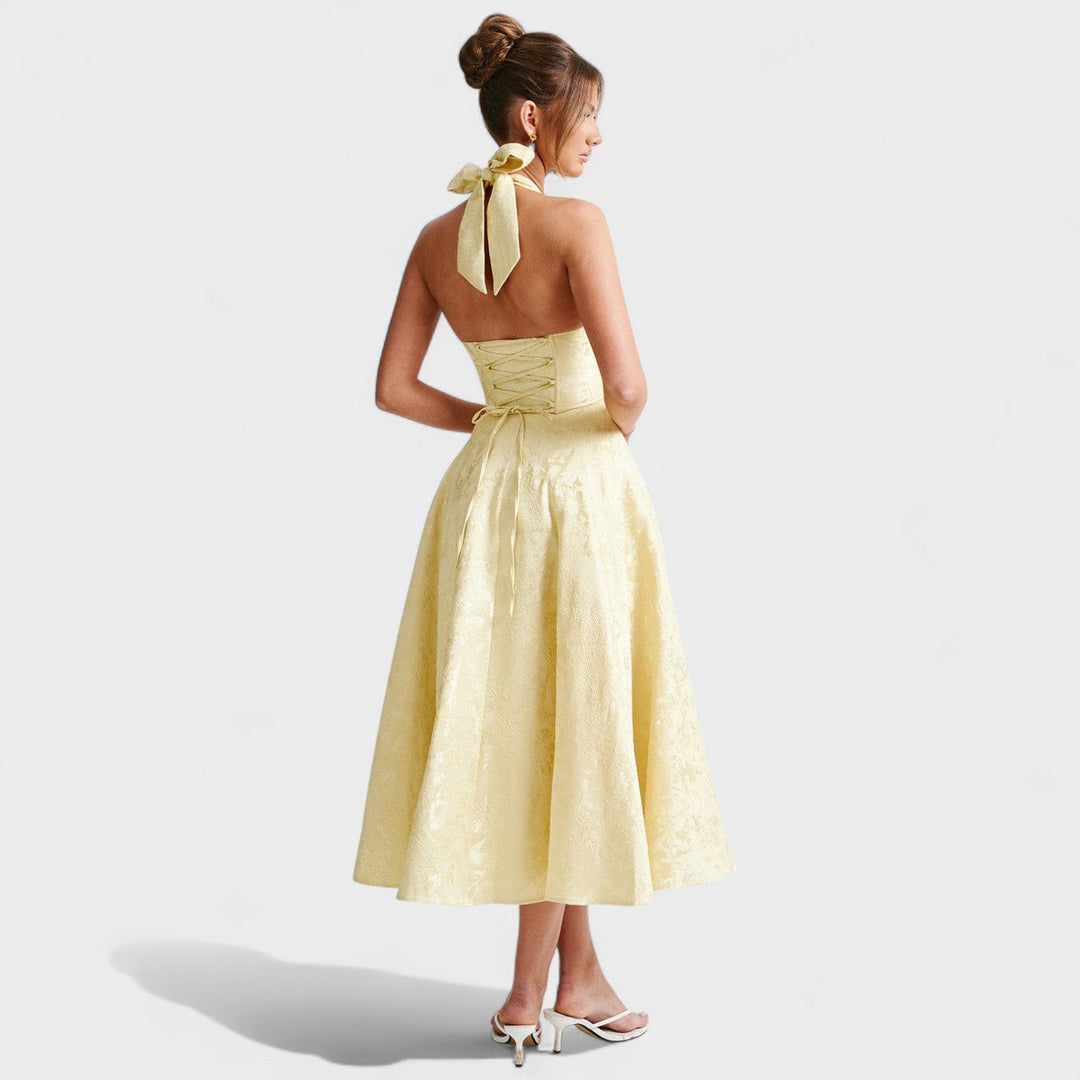 Efi - Textured midi-jurk