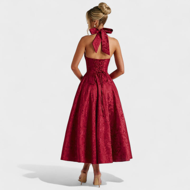 Efi - Textured midi-jurk