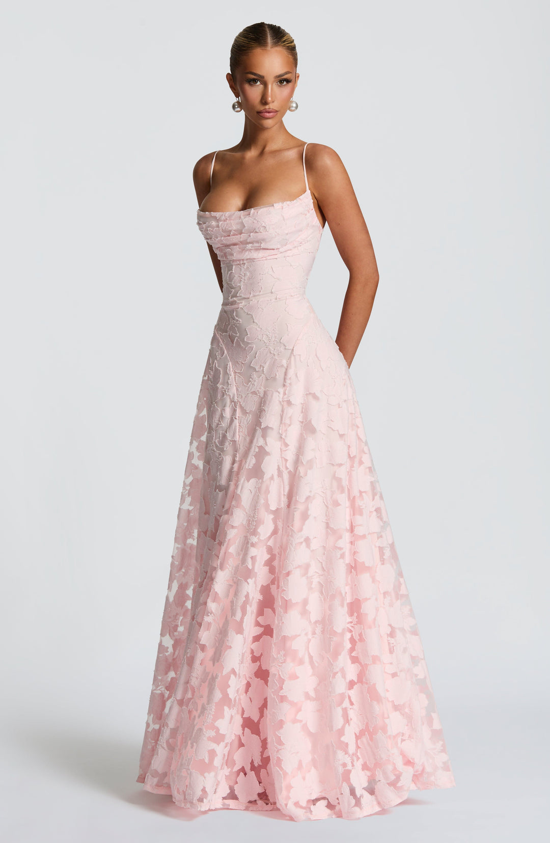Francisca - Lange Jurk met Corsage