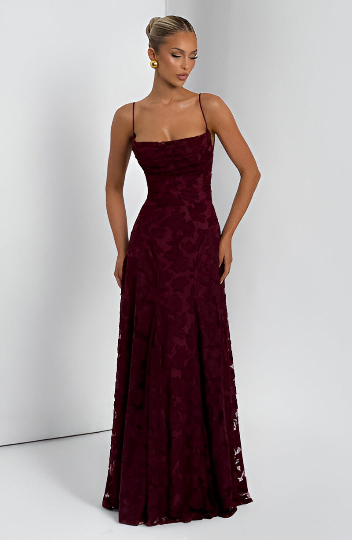 Francisca - Lange Jurk met Corsage
