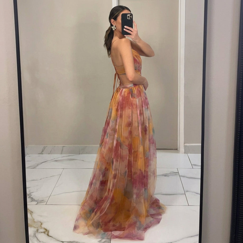 Margarida - Maxi Jurk met Bloemenprint