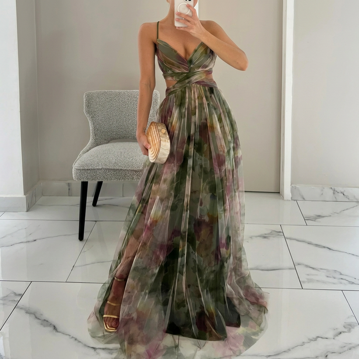 Margarida - Maxi Jurk met Bloemenprint