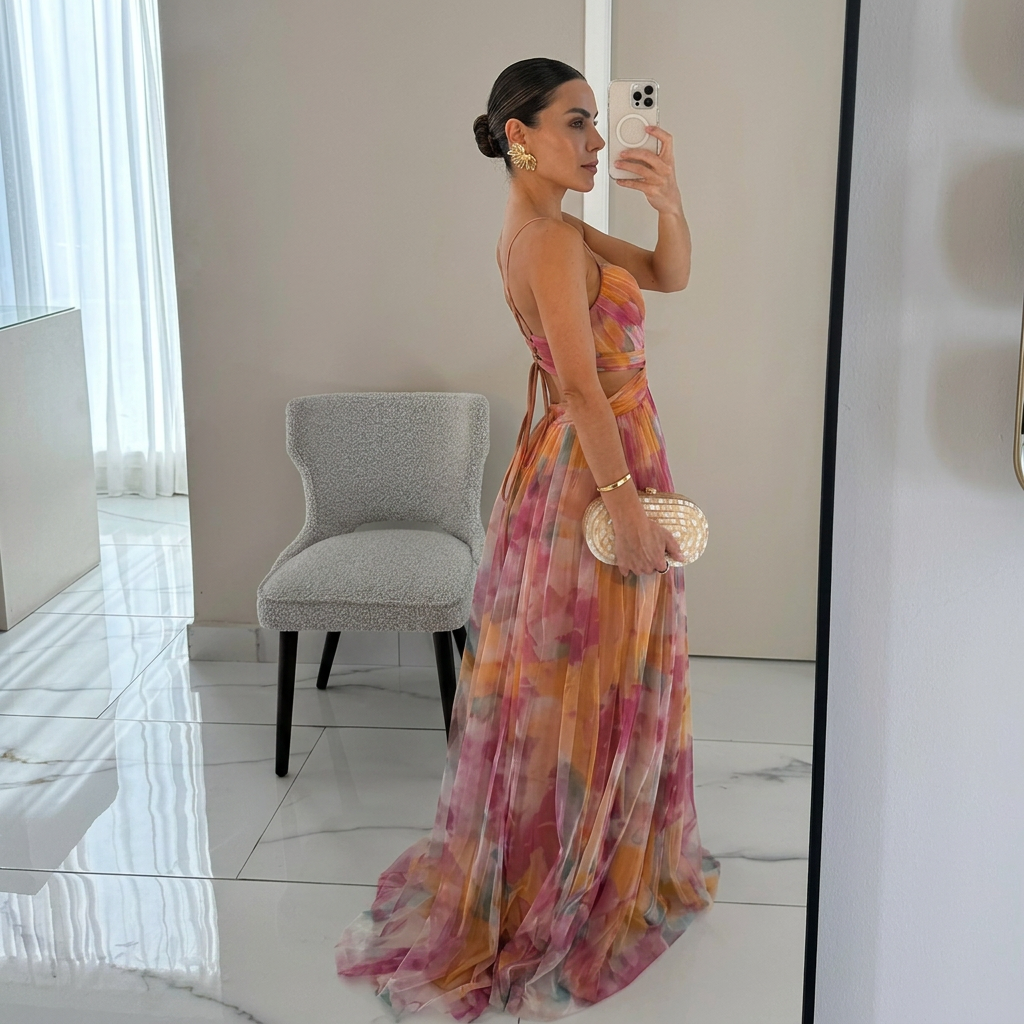 Margarida - Maxi Jurk met Bloemenprint