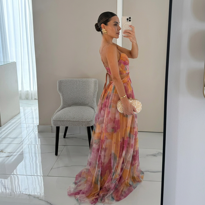 Margarida - Maxi Jurk met Bloemenprint