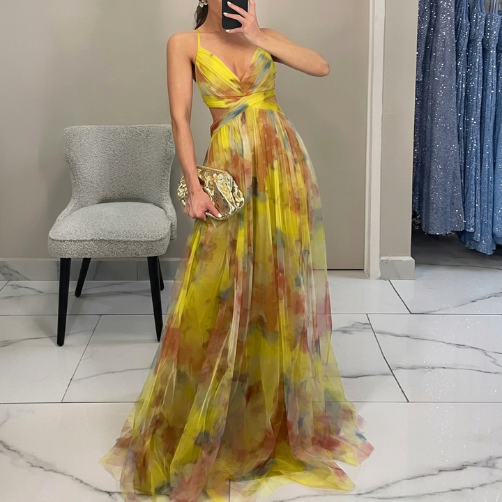 Margarida - Maxi Jurk met Bloemenprint