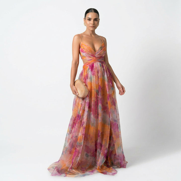 Margarida - Maxi Jurk met Bloemenprint