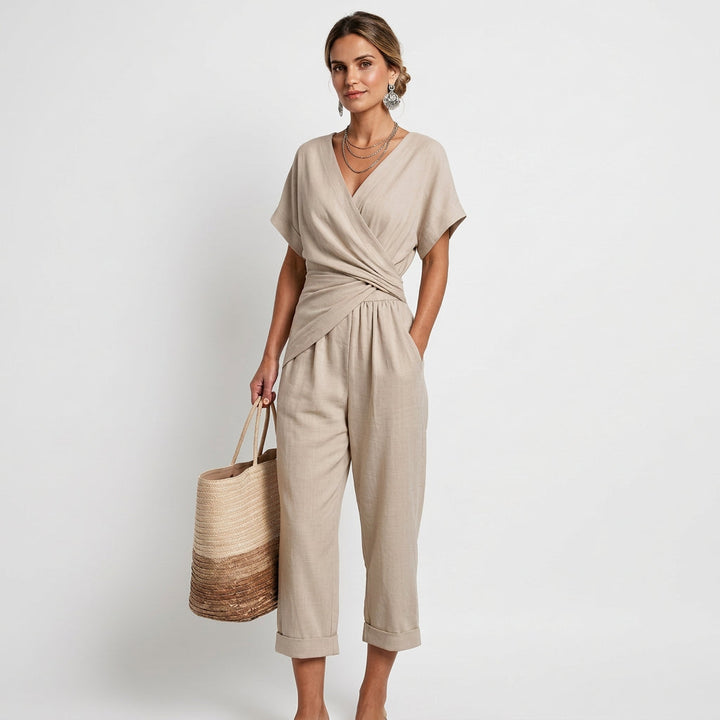 Catarina - Korte Set met V-hals