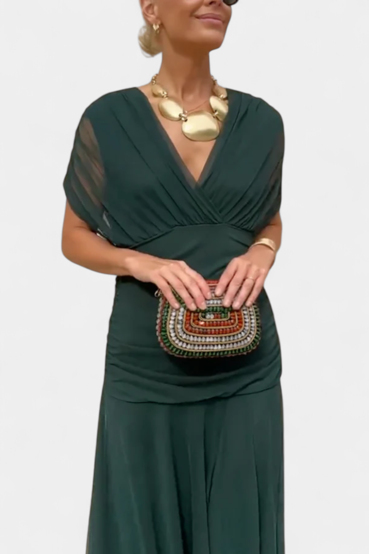 Luana - Elegante jurk met V-hals