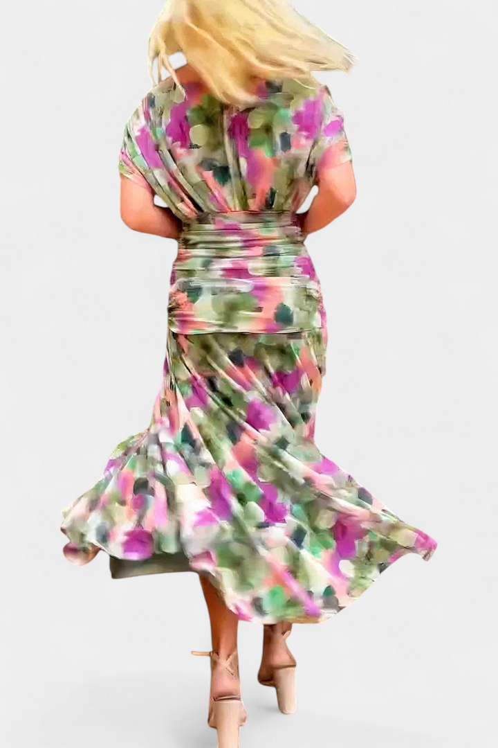 Luana - Elegante jurk met V-hals