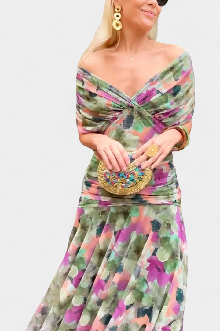 Luana - Elegante jurk met V-hals
