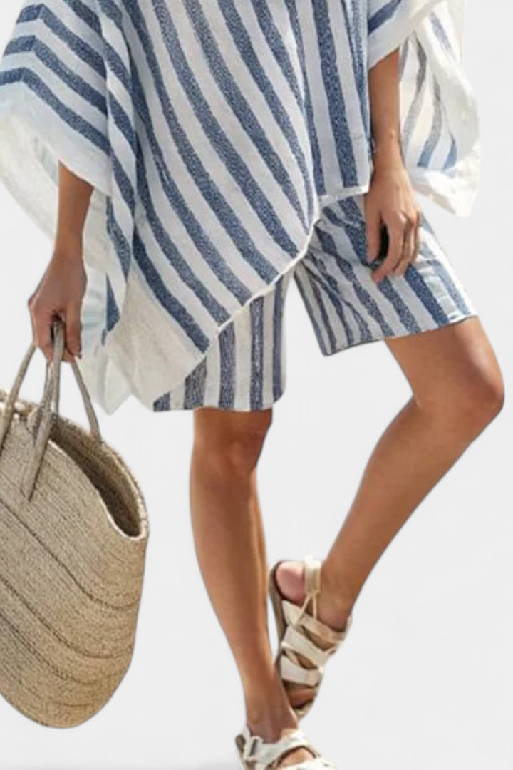 Salomé - Gestreept Set met Blouse en Shorts