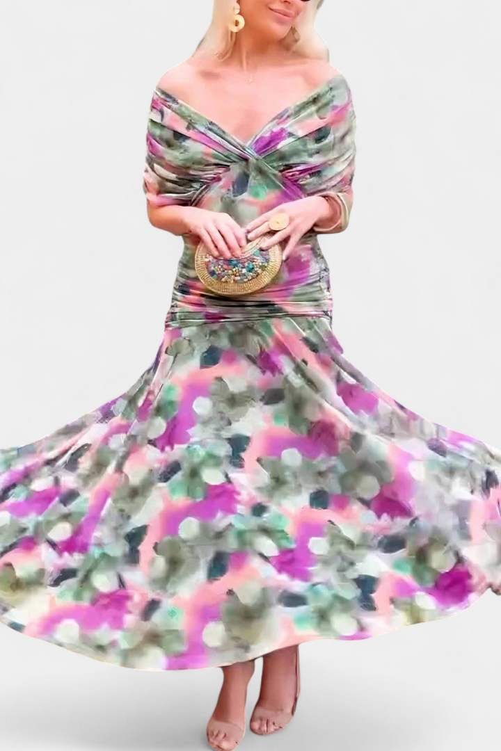 Luana - Elegante jurk met V-hals