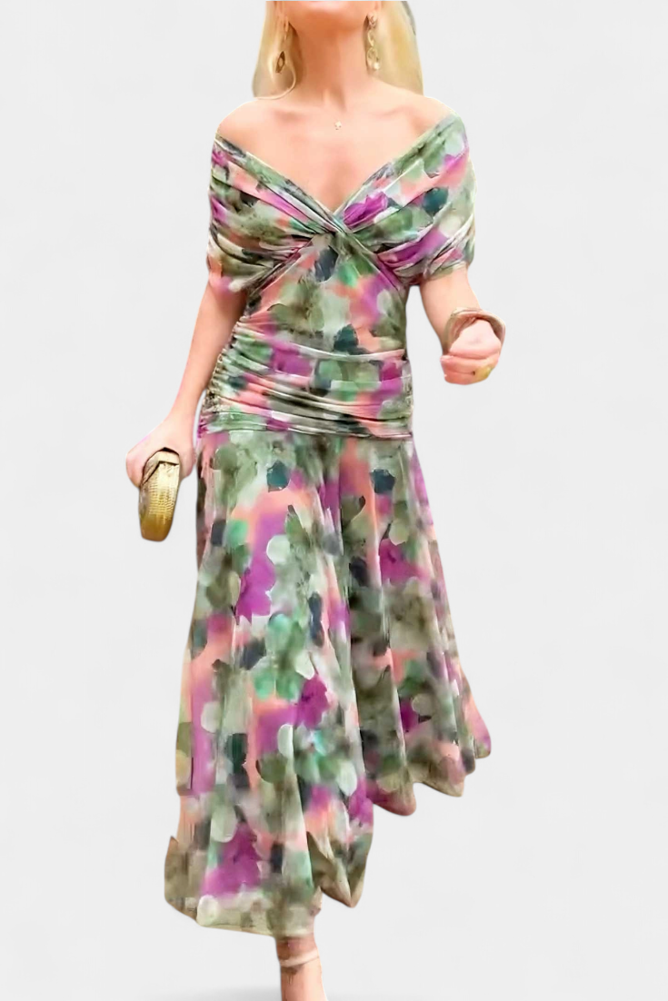 Luana - Elegante jurk met V-hals