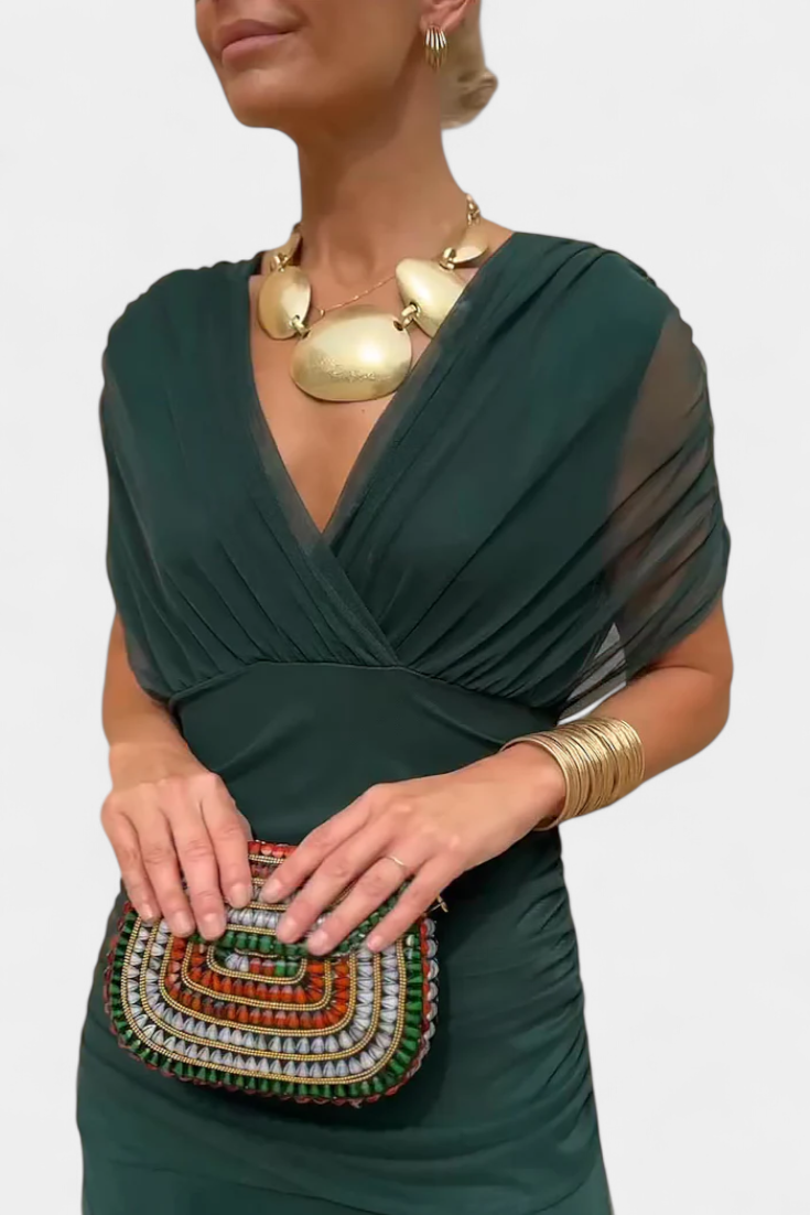Luana - Elegante jurk met V-hals