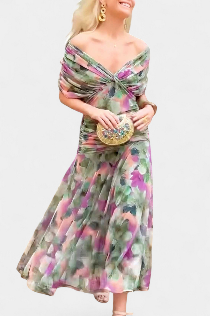 Luana - Elegante jurk met V-hals