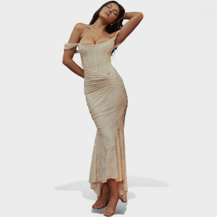Francesca - Jurk met sculpturale silhouet