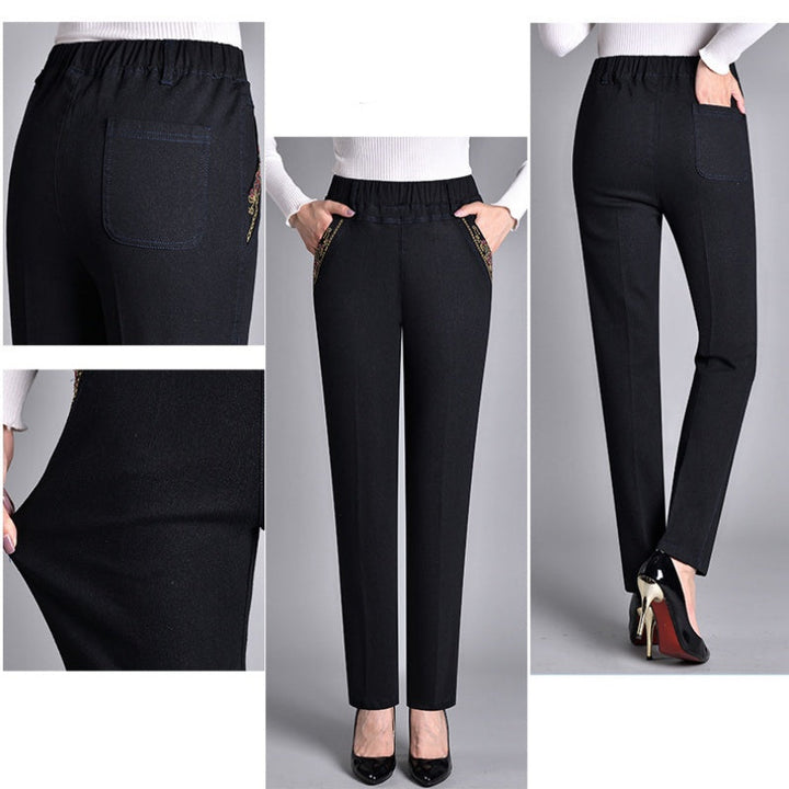 Sommerfeld | Damesjeans met elastische tailleband en zijzakken