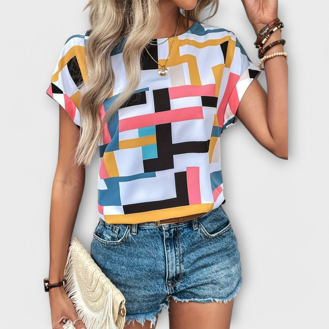 Mónica - Korte mouwen blouse