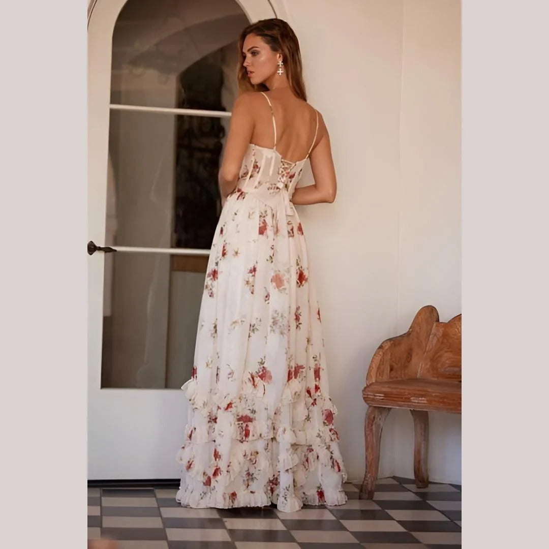 Sónia - Midi-jurk met bloemenpatroon