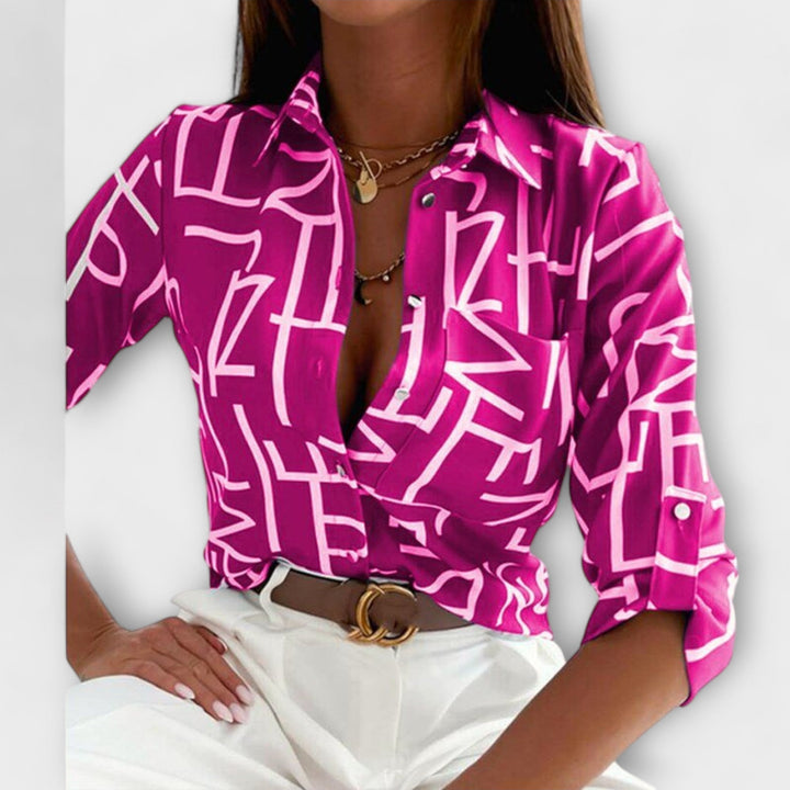 Romina - Klassieke blouse met kraag