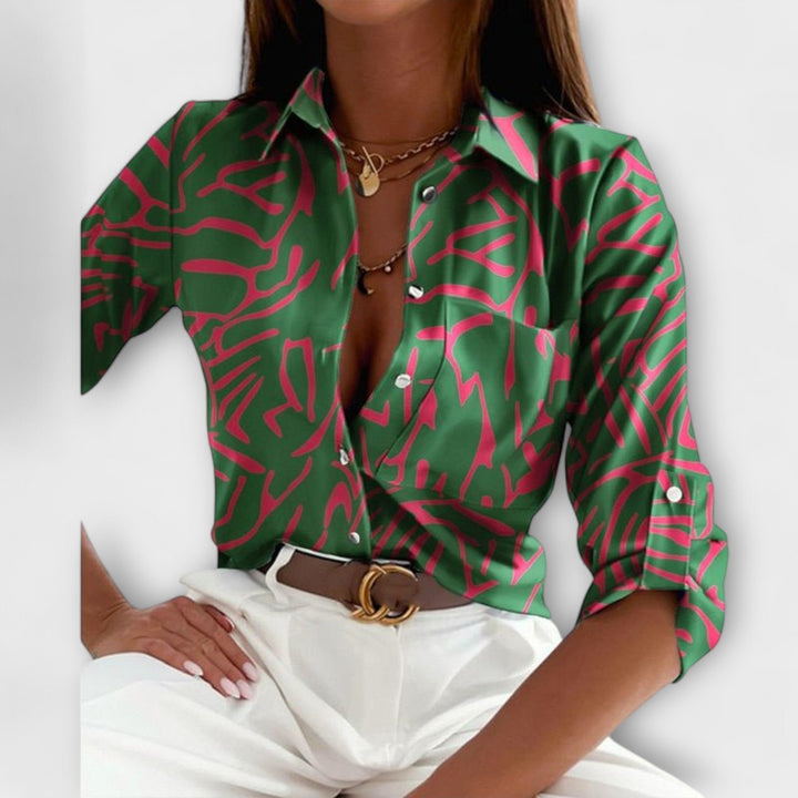 Romina - Klassieke blouse met kraag