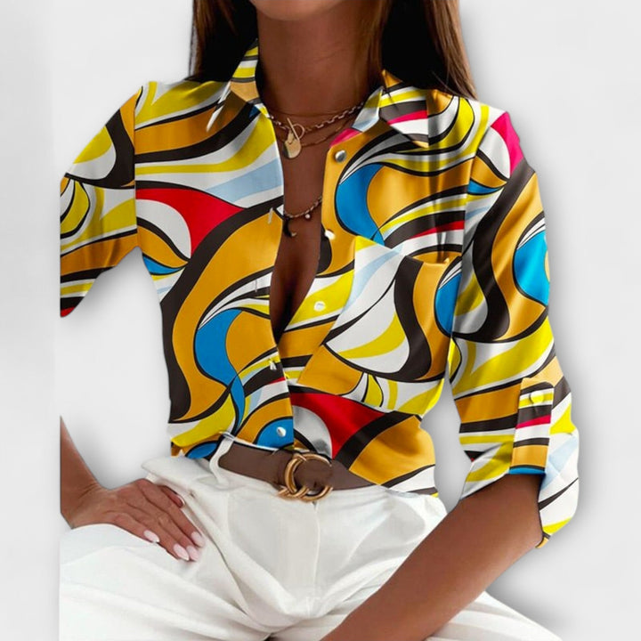 Romina - Klassieke blouse met kraag