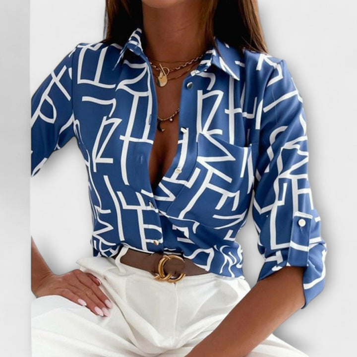 Romina - Klassieke blouse met kraag