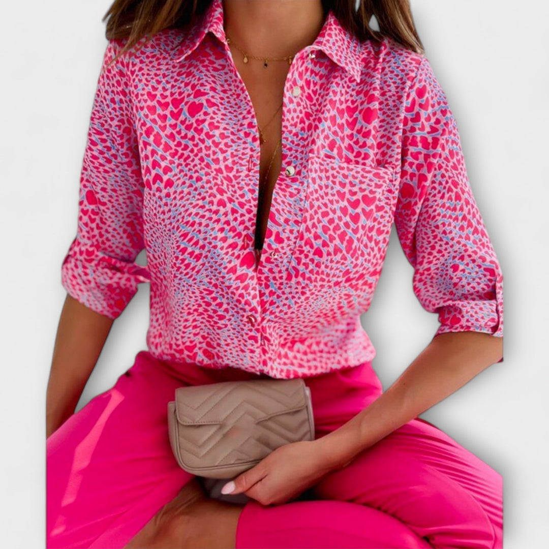 Romina - Klassieke blouse met kraag