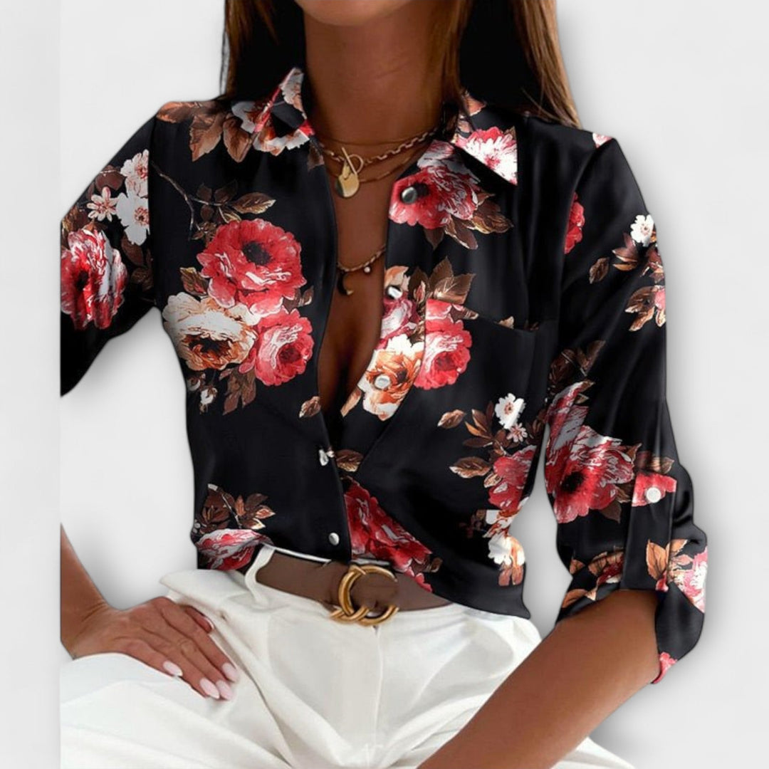 Romina - Klassieke blouse met kraag