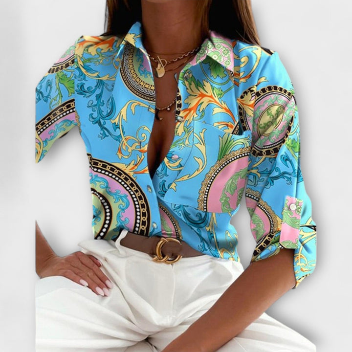 Romina - Klassieke blouse met kraag